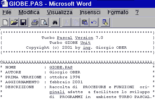 WinWord - Testo Illeggibile