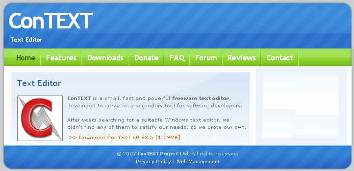 Editor ConText - Sito ufficiale