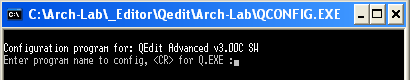 Ambiente Assembler - Configurazione di Qedit