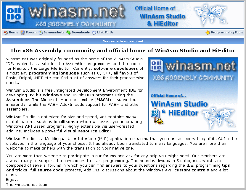 WinASM Studio - Sito ufficiale