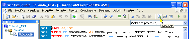 WinASM Studio - Compilazione