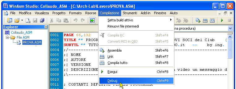 WinASM Studio - Debug