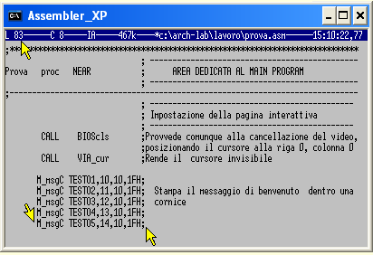 Accesso con Qedit - modifica del sorgente di prova